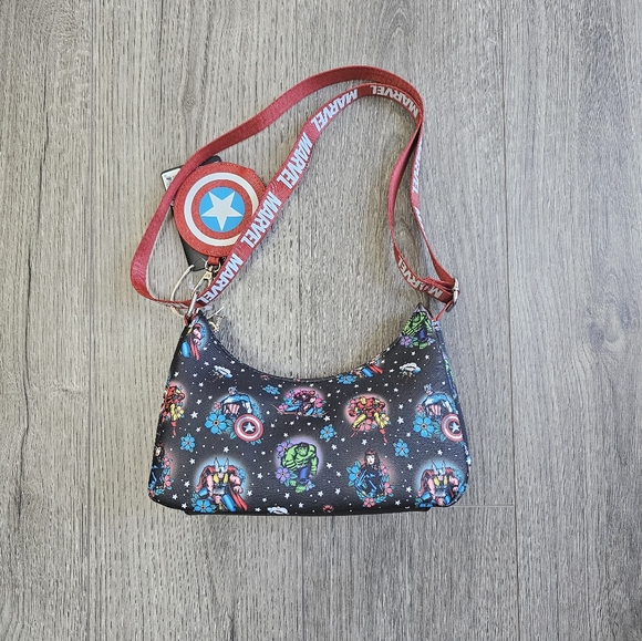 Loungefly Marvel Avengers Tattoo Shoulder Bag - Picture 4 of 4